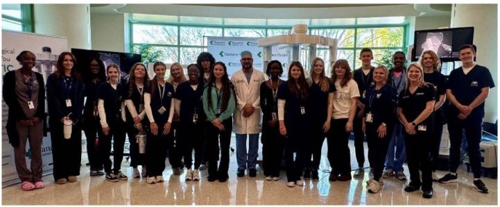 PCHS HOSA members at Manatee Memorial Hospital