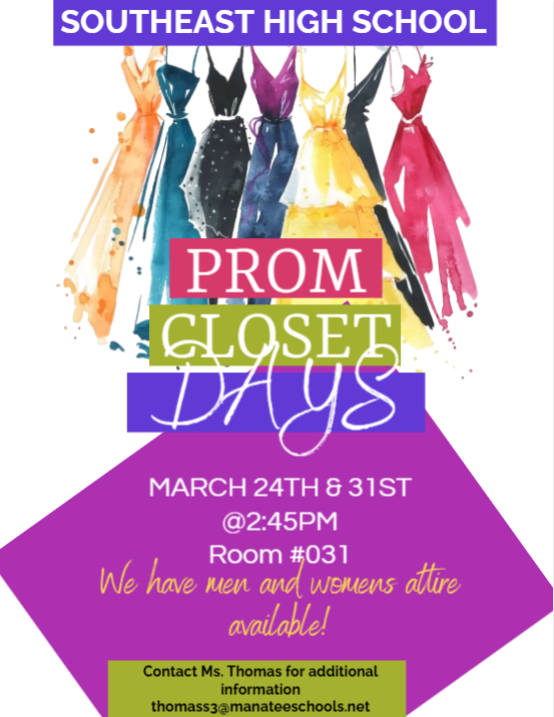 prom closet flyer