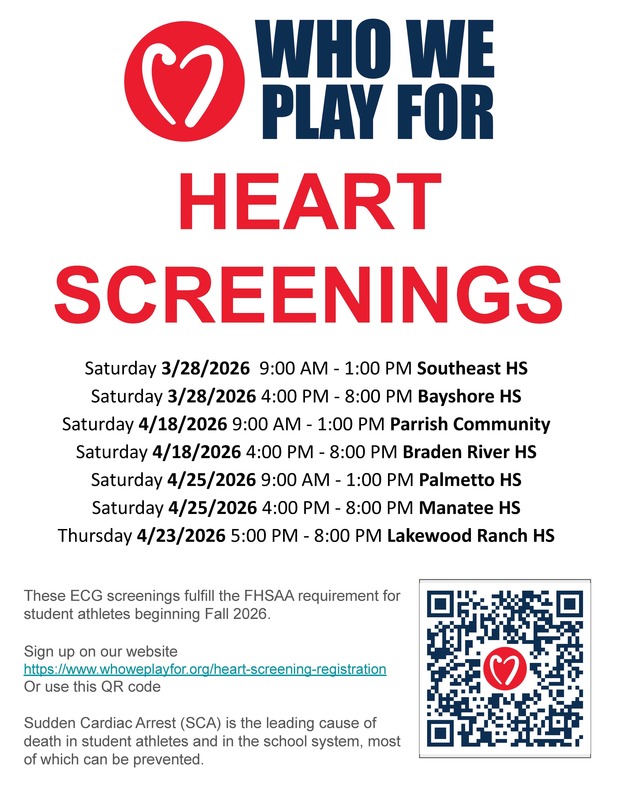 Flyer for ECG screenings
