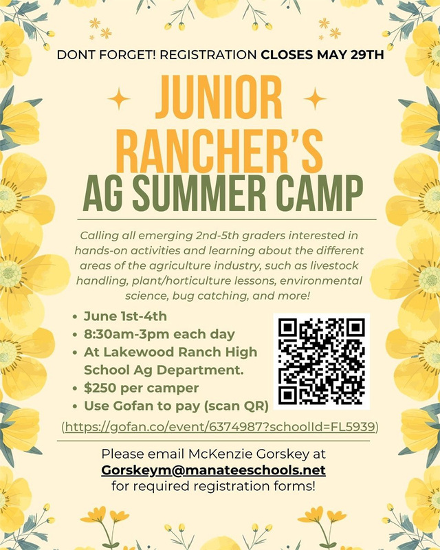 ag summer camp flyer