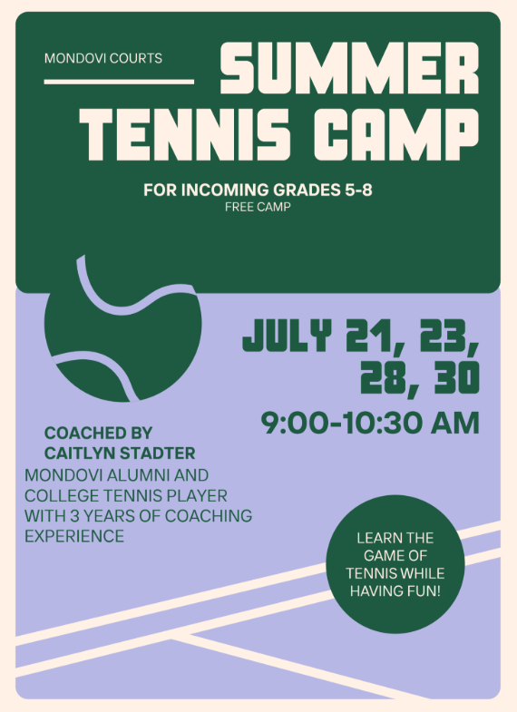 Girls Summer Tennis Camp!