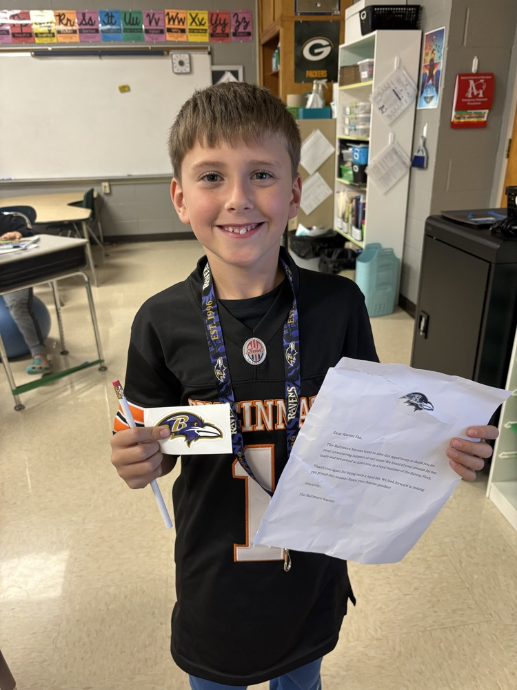 The Ravens sent some fun swag! 