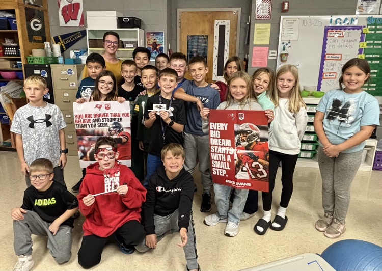 Thanks Buccaneers for sending the whole class some gear