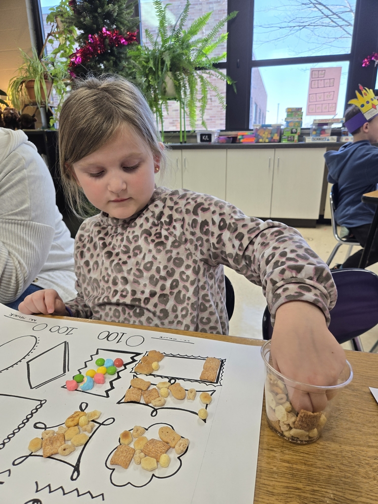 student counting snack