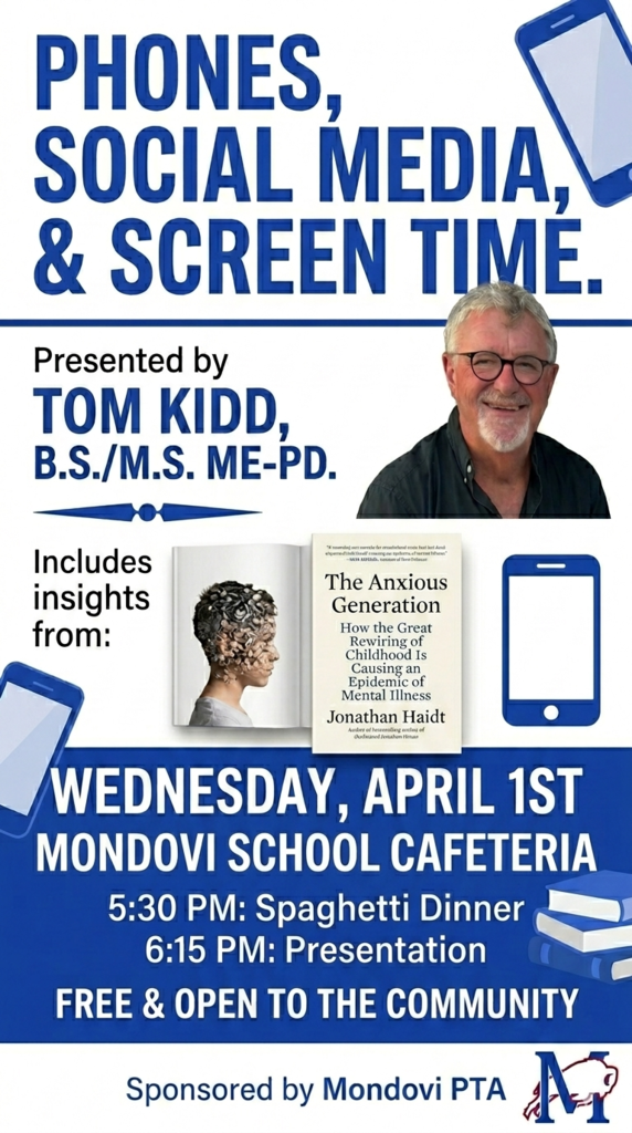 Flyer about social media and screen time