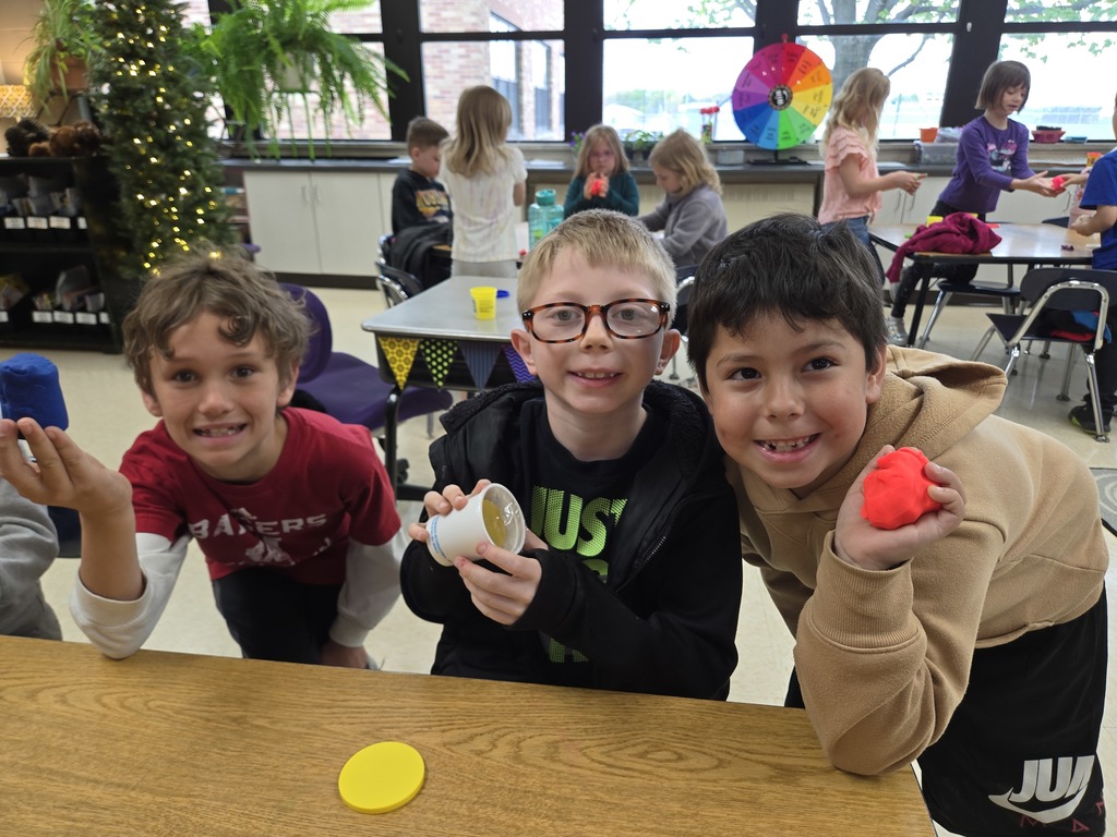 students play with play-doh
