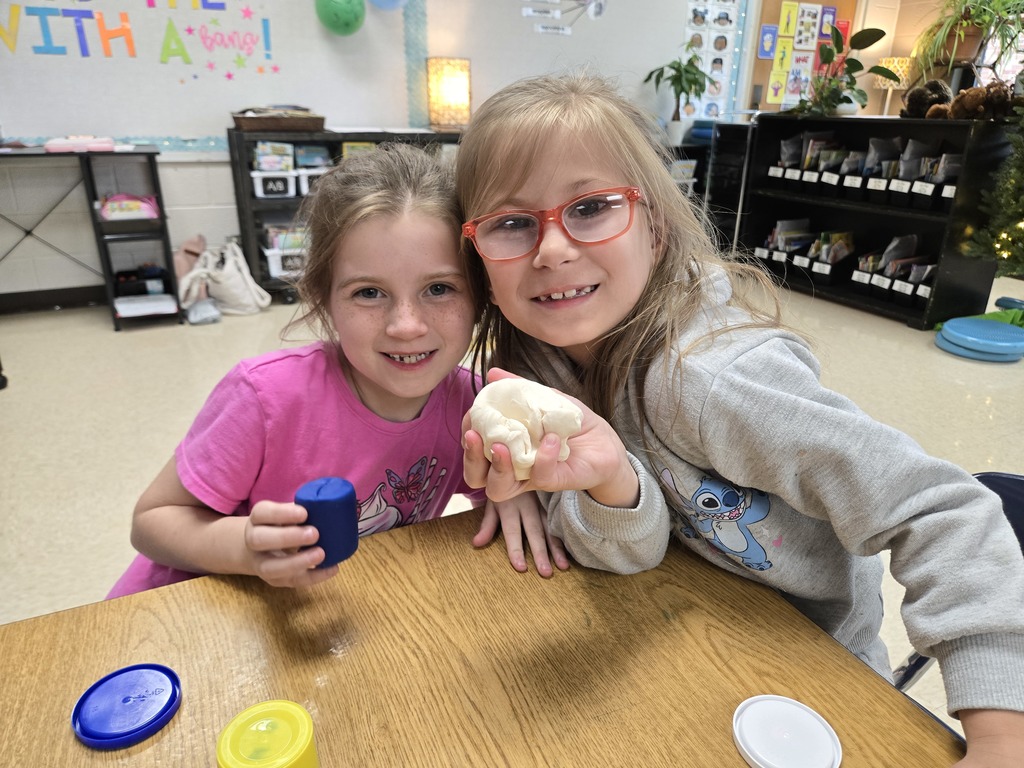 students play with play-doh