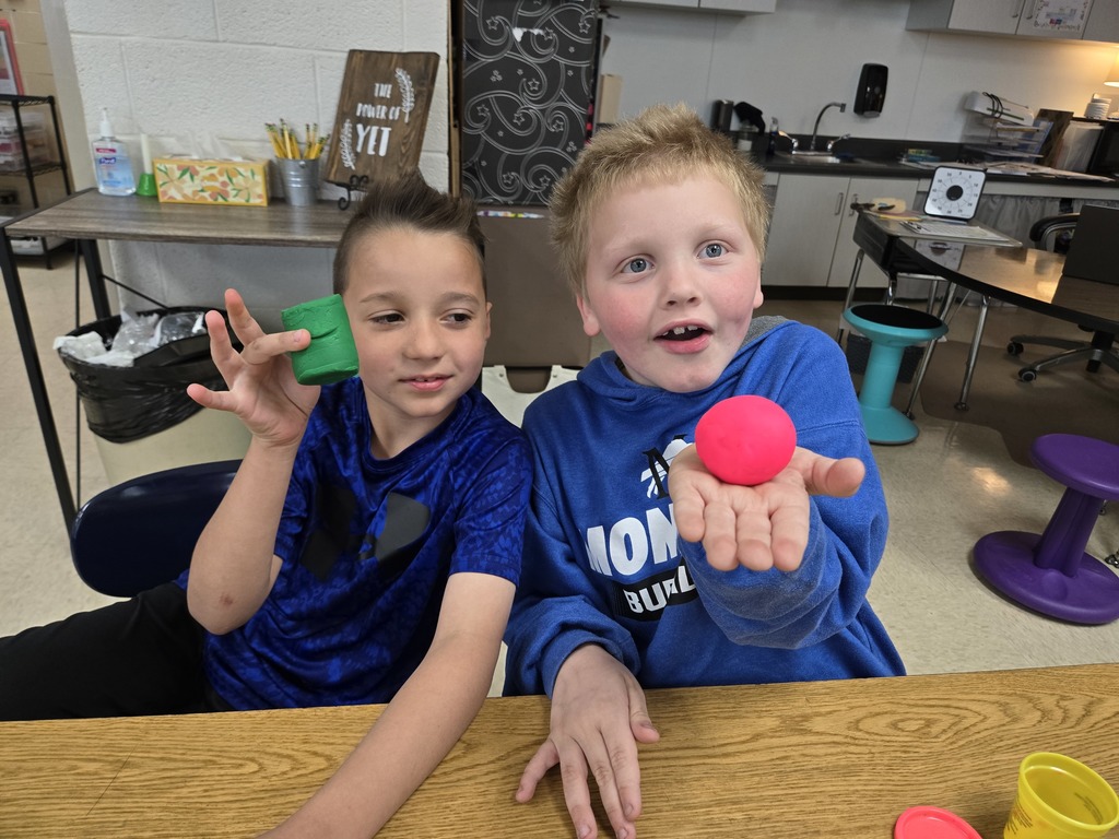 students play with play-doh