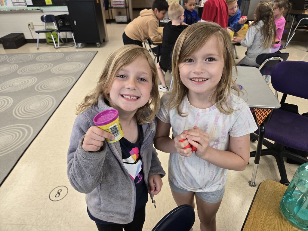 students play with play-doh