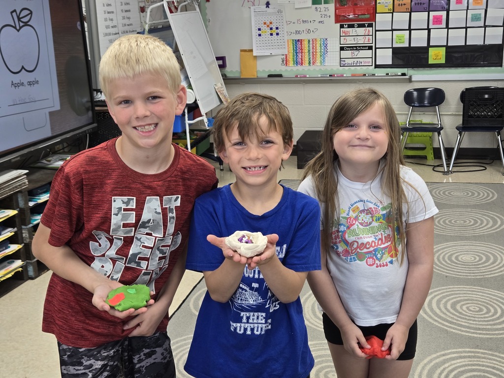 students play with play-doh