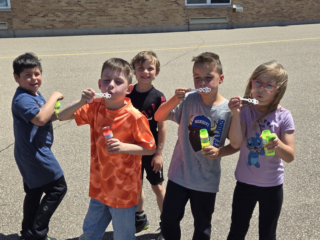 blowing bubbles