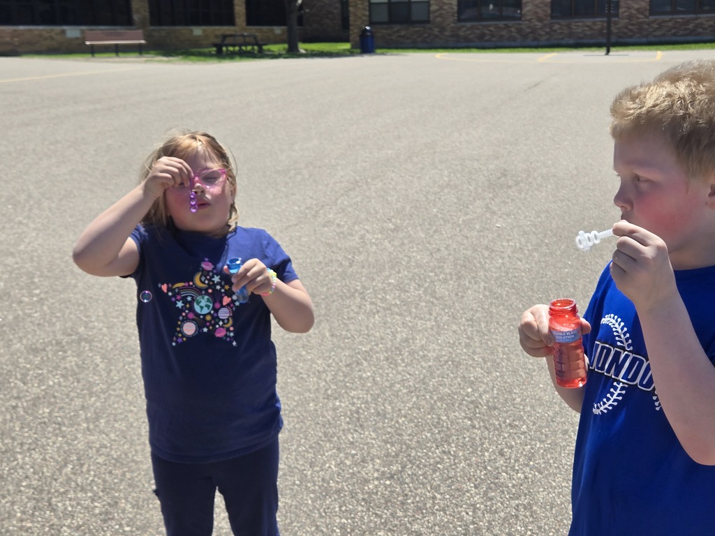 blowing bubbles