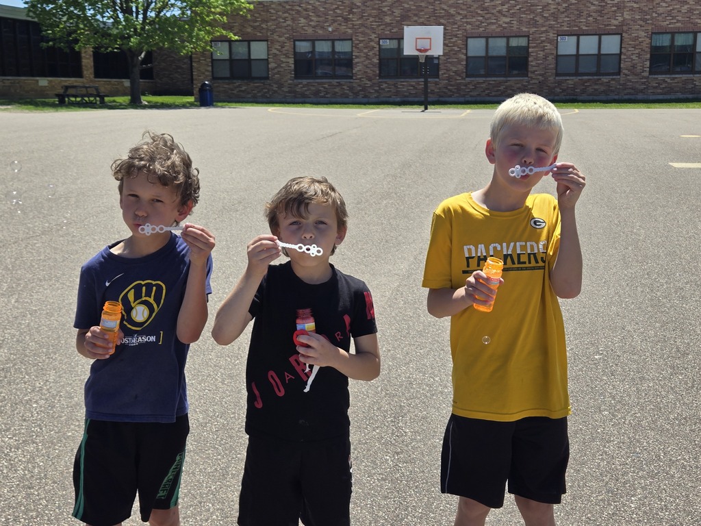 blowing bubbles