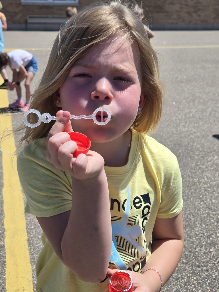 blowing bubbles