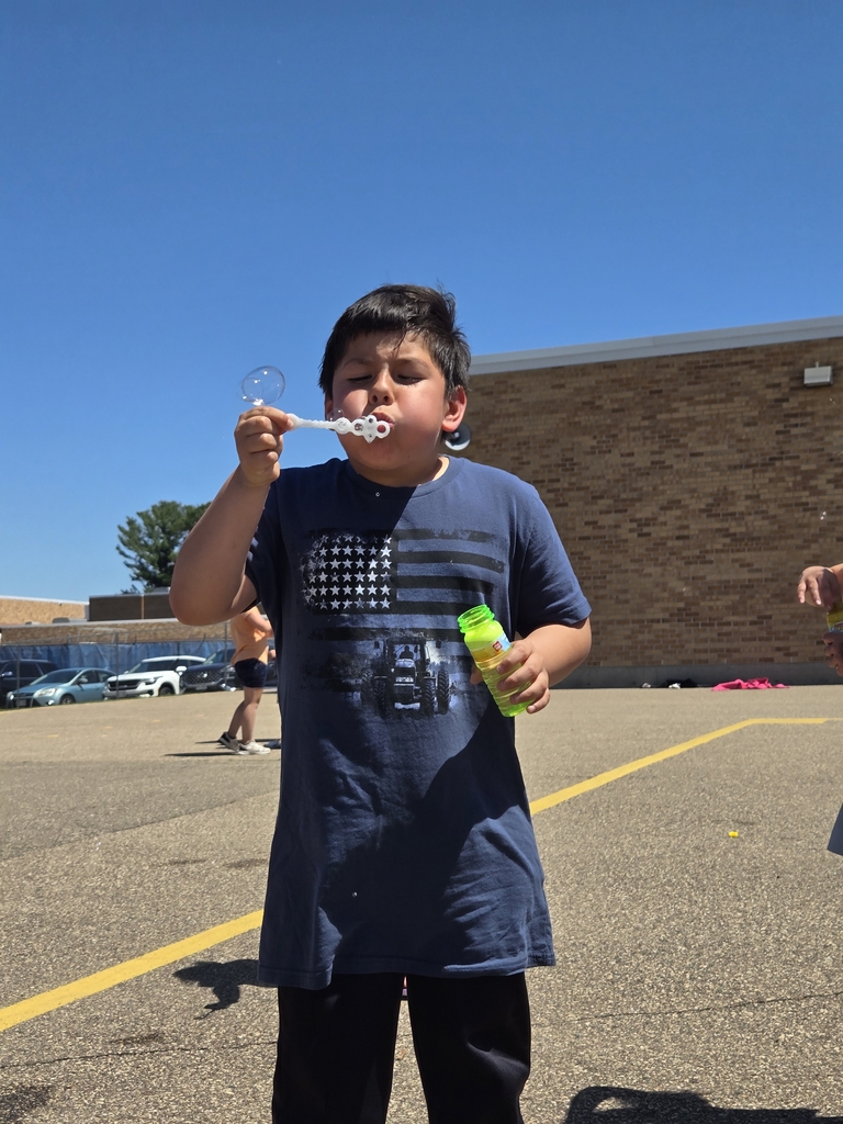 blowing bubbles