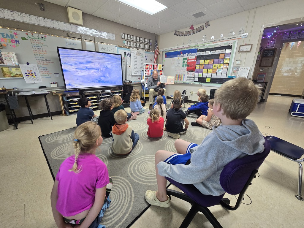 students listening to a read aloud