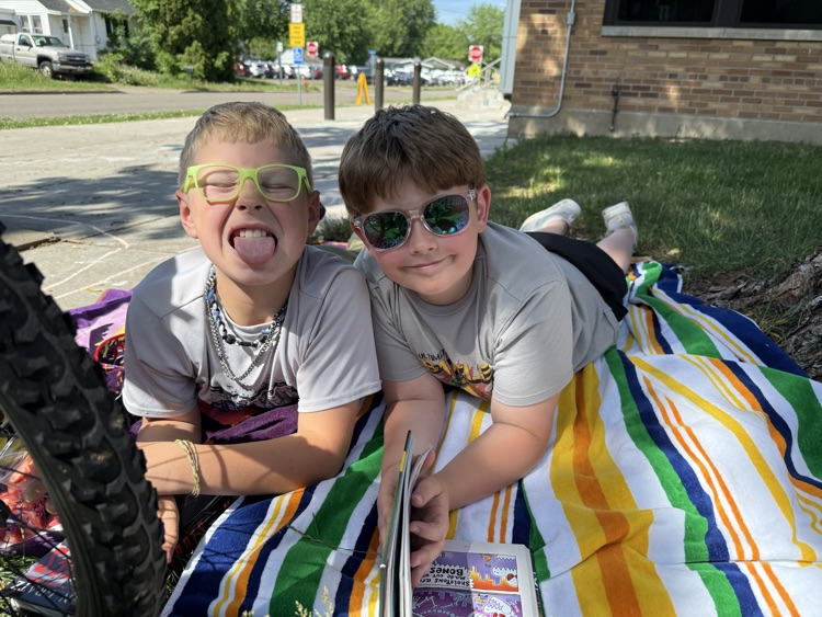 reading on beach blankets!