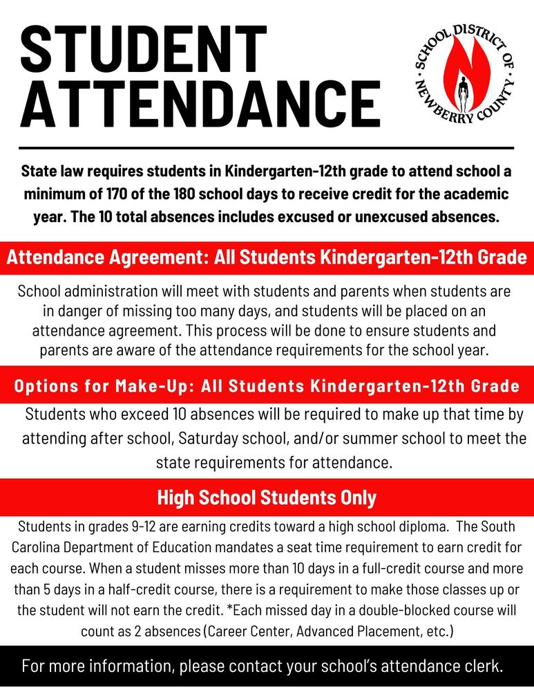 Student Attendance Newberry Elementary School
