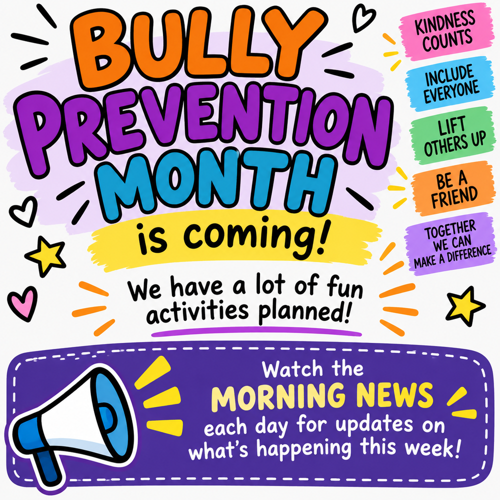 Bully Prevention Month Announcement