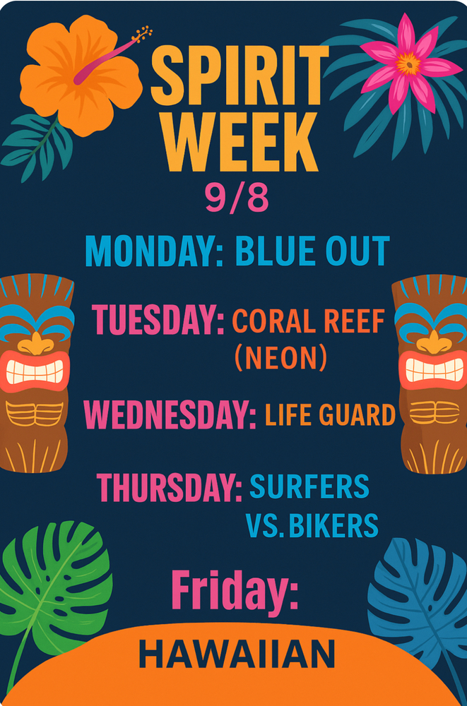 spirit week flyer