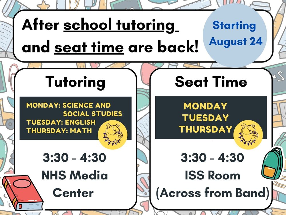 After School Tutoring and Seat Time Information