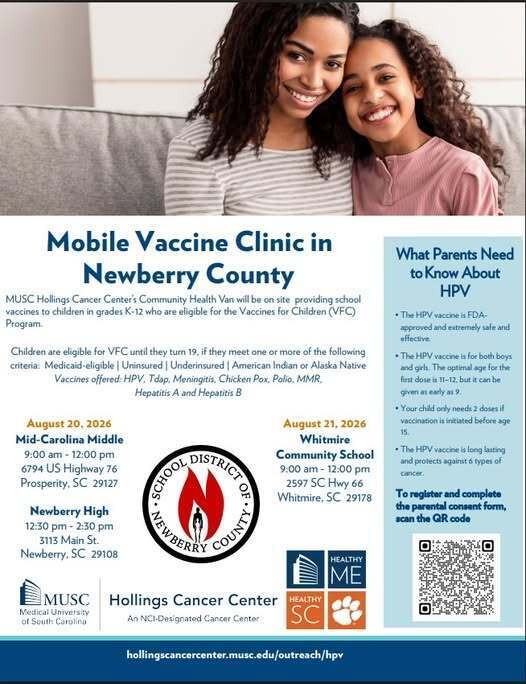 Mobile Vaccine Clinic in Newberry County
