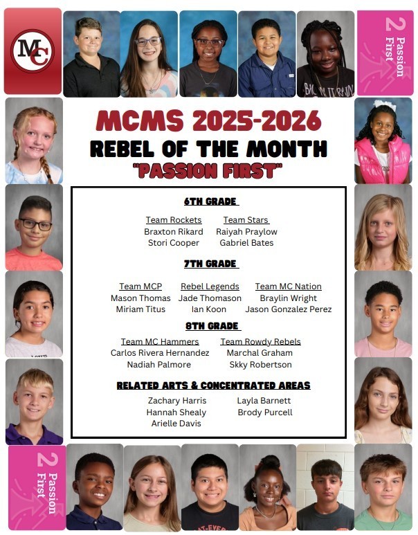 September Students of the Month