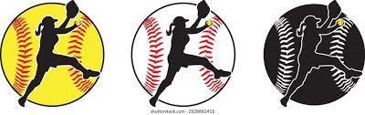 Softball clipart picture