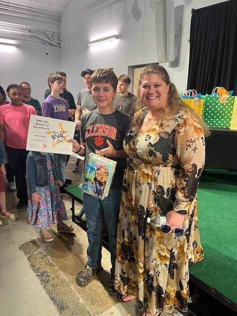 Mrs. Frontz with students