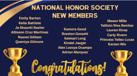 National Honor Society New Members
