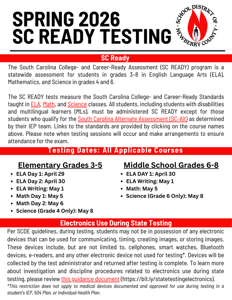 SC Ready Testing information