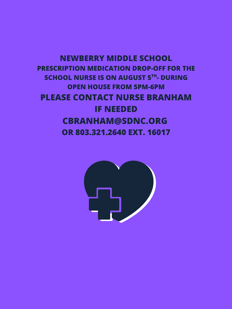 Prescripition Drop Off for the School Nurse on 8/5/25