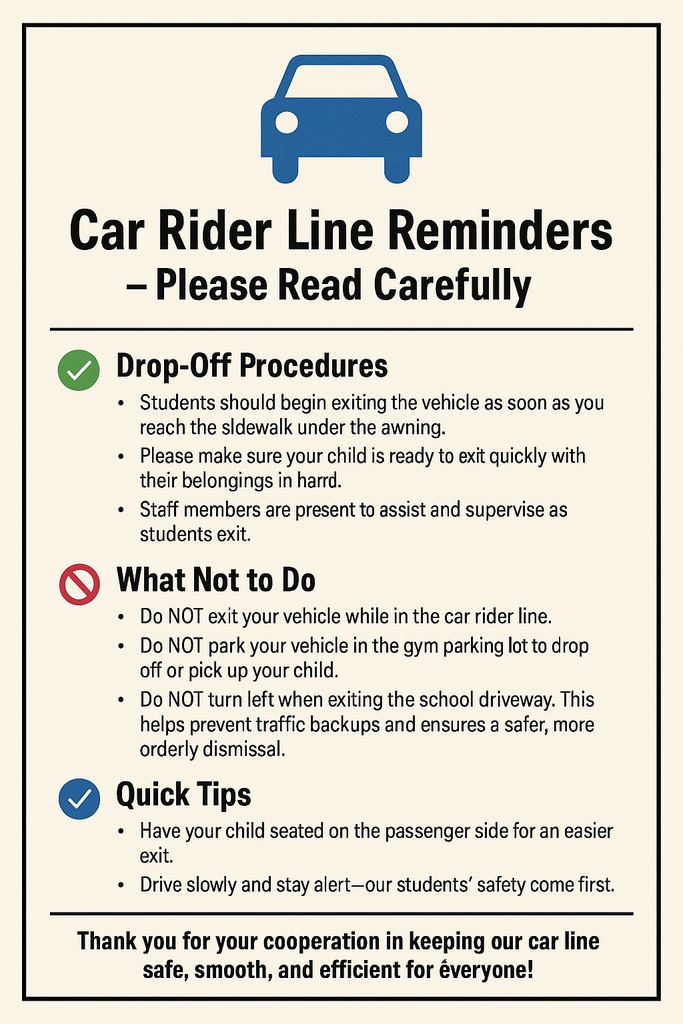 NMS Car Rider Line (25-26)
