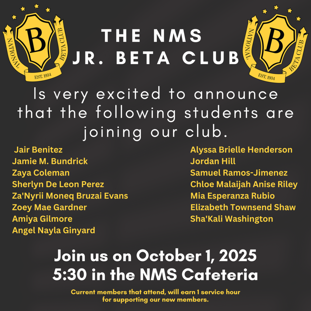 10/1 Jr. Beta Club Induction (GO TIGERS!)