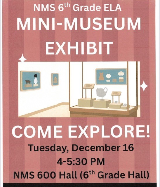 6th grade ELA Mini Museum Exhibit