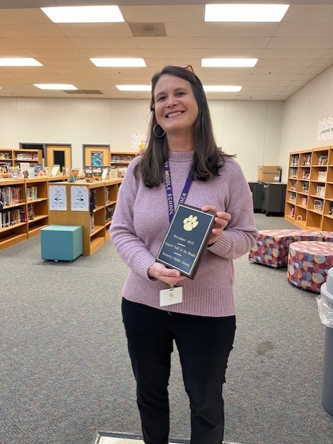 Pictured: Bonnie Frick-Media Specialist Asst. 