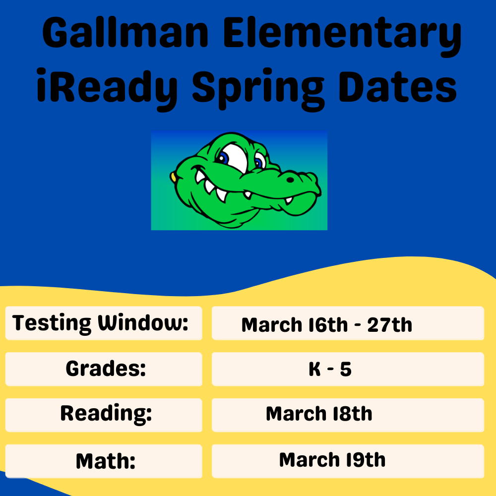 iReady Testing Dates