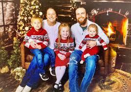 Justin Busby with Family