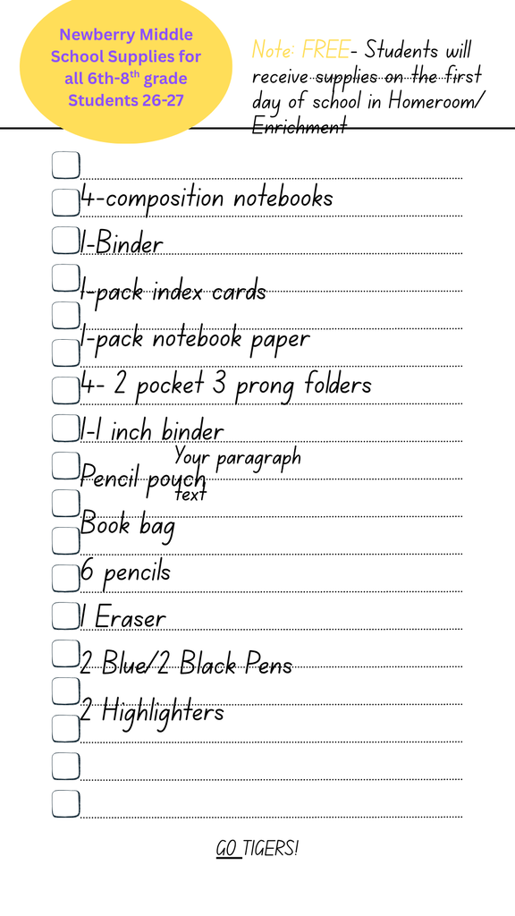 School Supplies