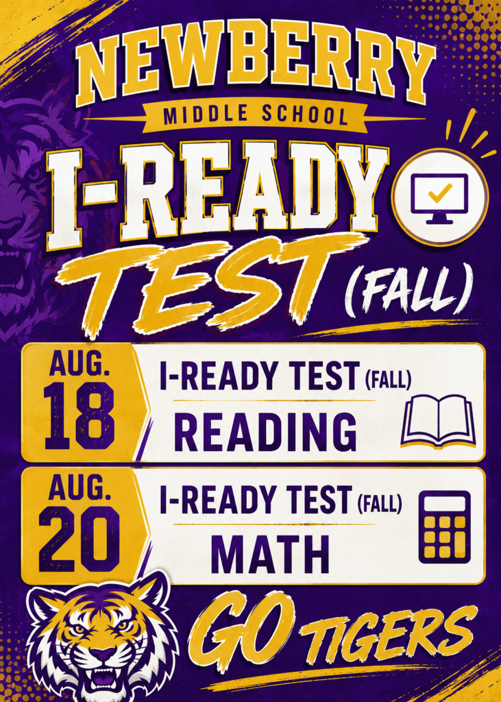iReady testing August 18 and 20