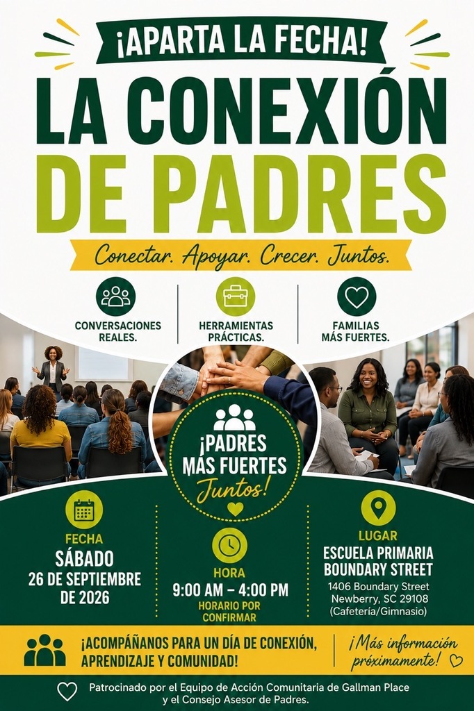 Encuentro para padres en la Escuela Primaria Boundary Street el 26 de septiembre de 2026