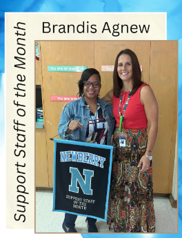 Support Staff of the Month Brandis Agnew