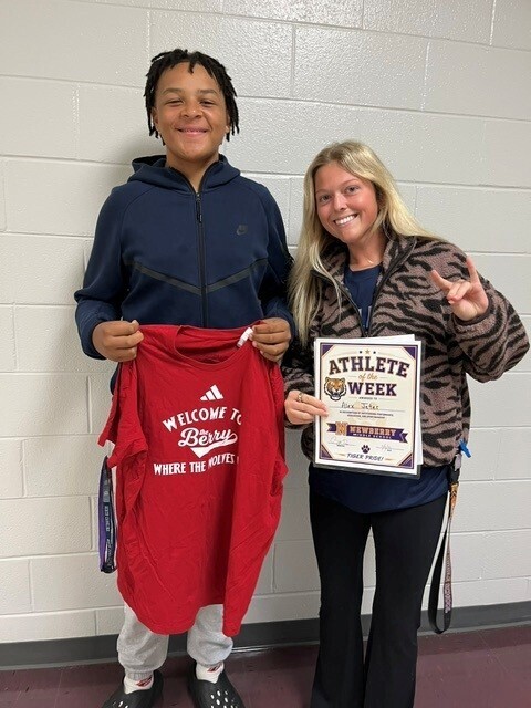 Alex Jeter with Coach Long