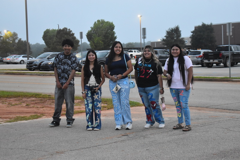 Students at Senior Sunrise