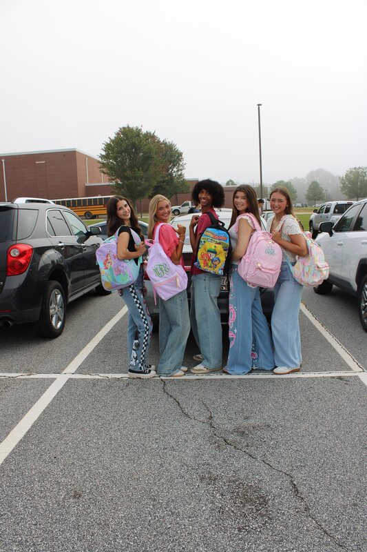 Students at Senior Sunrise
