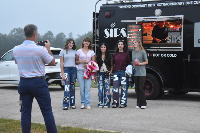 Students at Senior Sunrise