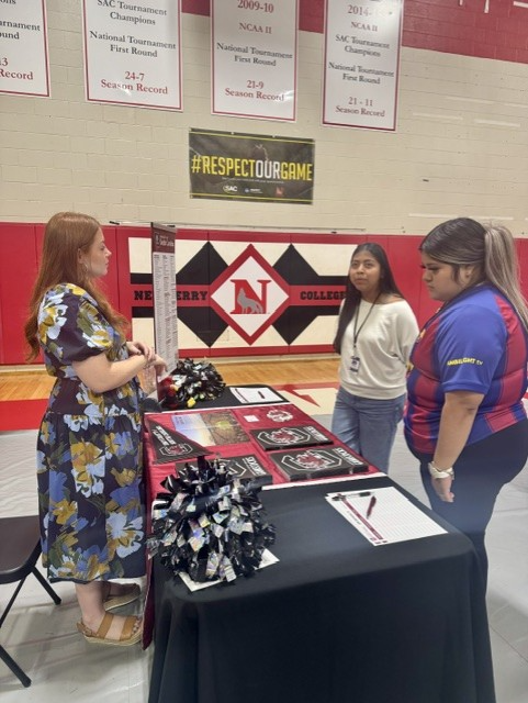 MCHS Students meeting with college reps from across the state.