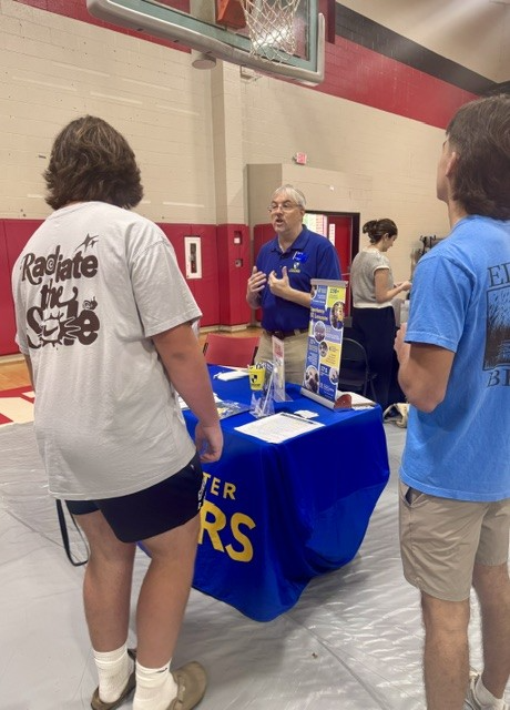 MCHS Students meeting with college reps from across the state.
