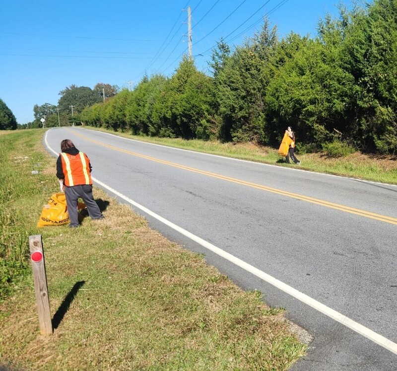 MCHS JROTC Students at the Adopt-a-Highway Roadside Cleanup