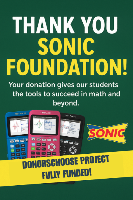 sonic donorschoose grant flyer